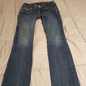 True Religion blue jeans.